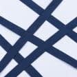 Тканини фурнітура для декоративних виробів - Тасьма / стропа ремінна стандарт 30 мм синя