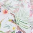 Ткани гардинные ткани - Тюль Тенда колибри цветы с утяжелителем