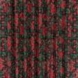 Ткани портьерные ткани - Новогодняя ткань лонета Пуансетия клетка зеленый, красный