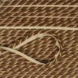 Ткани шнур декоративный - Шнур окантовочный тонкий матовый бордо, беж d =5мм