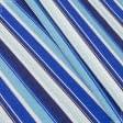 Тканини для декору - Декоративна тканина лонета Верано смуга блакитний, синій