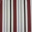 Тканини портьєрні тканини - Декоративна тканина Медічі/MEDICI  смужка кольори оливка, бордо,коричневий