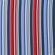 Тканини крепдешин - Крепдешин кольорова смужка червоний/синій
