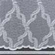 Тканини гардинні тканини - Гардинное полотно ГРЕЙС / білий (фестон)