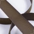 Тканини для одягу - Липучка Велкро пришивна жорстка частина коричнево-зелена 40мм/25м.