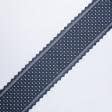 Ткани фурнитура и аксессуары для одежды - Кружево синий 17см
