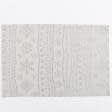 Тканини готові вироби - Сет сервірувальний Новорічний / Сніжинки колір срібло  32х44 см  (145074)