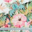 Ткани для декоративных подушек - Декоративный нубук Петек  БАСКИЛИ/  BASKILI акварель бабочки