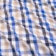 Ткани для рубашек - Рубашечный лен клетка