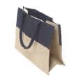 Ткани сумка шоппер - Шоппер TaKa Sumka  мешковина ламинированная 40х35х17  (ручка 56 см)