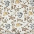 Ткани хлопок смесовой - Декоративная ткань панама Лейса цветы беж, серый