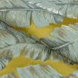 Ткани портьерные ткани - Декоративная ткань ФЛОРА листья банана / горчица