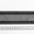 Ткани фурнитура для декора - Тесьма шторная прозрачная черная 75мм/50м 2 ряда петель