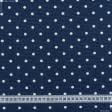 Тканини портьєрні тканини - Декоративна тканина Джойфул горох білий фон синій