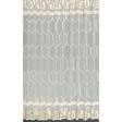 Тканини гардинні тканини - Тюль мікросітка вишивка Мабель колір молочний, золото з фестоном