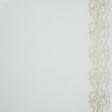 Ткани для тюли - Тюль вышивка Анна  молочный люрекс золото с фестоном