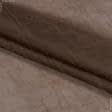 Ткани вуаль - Тюль   вуаль креш с утяжелителем св.коричневый