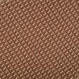 Тканини для суконь - Шовк штучний принт трикутники/кола на коричневому