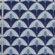 Ткани портьерные ткани - Декоративная ткань джилла/ grulla журавли синий