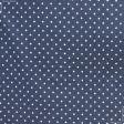 Тканини для тільд - Декоративна тканина Севілла горох т. синій