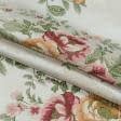 Тканини для декоративних подушок - Жаккард Анданте троянди молочний