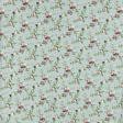 Тканини портьєрні тканини - Декоративна тканина лонета Флорал / FLORAL квіти дрібні фон лазурь