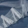 Ткани фурнитура для декора - Тесьма шторная Куриная лапка прозрачная КС-1:2.5 80мм±0.5мм /100м