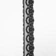 Ткани для кукол - Декоративное кружево Дания цвет черный  9.5 см