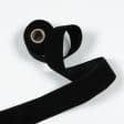 Ткани фурнитура для игрушек - Липучка Велкро пришивная мягкая часть черная   50мм/25м