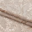 Ткани для декоративных подушек - Велюр жаккард Версаль цвет пудра