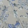 Тканини бавовняні сумішеві - Декоративна тканина Фіона квіти синій