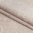 Ткани ненатуральные ткани - Велюр жаккард Византия цвет розовая пудра