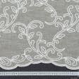 Ткани для драпировки стен и потолков - Тюль вышивка Магдалена  бежевый, белый (купон)