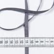 Тканини фурнітура для декора - Репсова стрічка ГРОГРЕН/GROGREN т.сірий графіт 7 мм (20м)