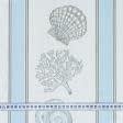Ткани для штор - Декор Клария-2 ракушки бледно-голубой