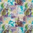 Тканини всі тканини - Декоративна тканина панама Соок фіолет, блакитний, зелений