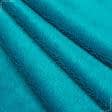 Ткани для детской одежды - Плюш (вельбо) бирюзовый