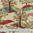 Тканини портьєрні тканини - Жаккард вітал дерево/ vital  фон св.беж