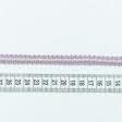Ткани фурнитура для декора - Тесьма окантовочная с бусинками цвет мальва 10 мм