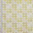 Тканини портьєрні тканини - Жакард Тамесіс кружечки жовтий