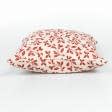Тканини наволочки на декоративні подушки - Чохол на подушку новорічний Діамір люрекс, листочки червоний 45х45см (161522)