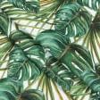Ткани хлопок смесовой - Декоративная ткань лонета Джимена монстера т. зеленая