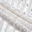 Тканини для костюмів - Хутро штучне смужка біле