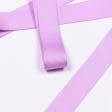 Тканини фурнітура для декора - Репсова стрічка Грогрен колір цвет мальва 19 мм