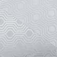 Ткани портьерные ткани - Декоративная ткань Люда геометрия св.серая