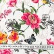 Ткани для полотенец - Ткань полотенечная вафельная набивная цветы