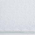 Ткани свадебная ткань - Тюль вышивка Грация  белый (купон)