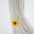 Тканини для декору - Магнітний підхват Соняшник на тасьмі жовтий 90мм.