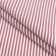 Ткани для рукоделия - Декоративная ткань Рустикана полоса узкая цвет вишня