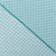 Тканини бавовняні сумішеві - Тканина для скатертин жакард Нураг  колір бірюза СТОК